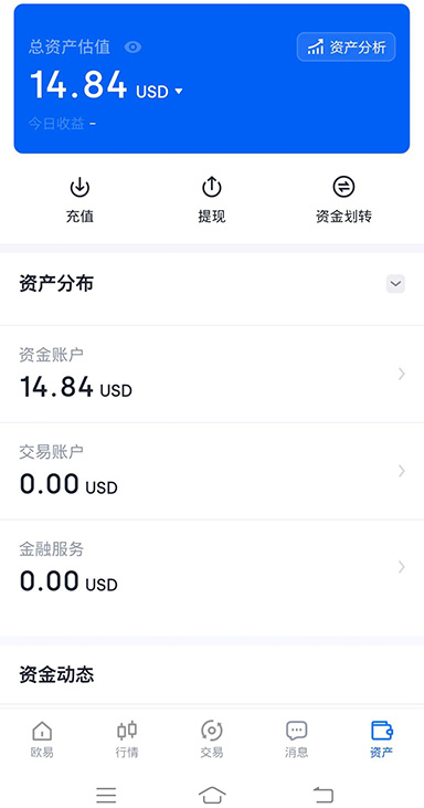 欧交易所APP行情分析截图,查看数字资产市场走势